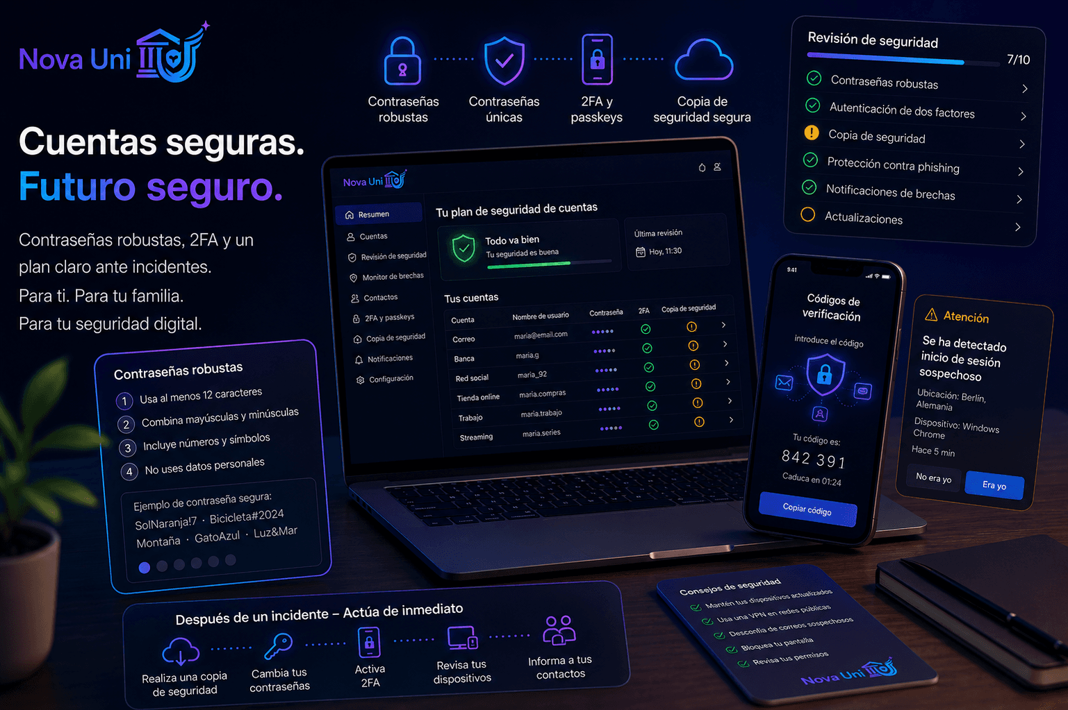 Protejamos juntos nuestras cuentas — antes de que algo suceda.